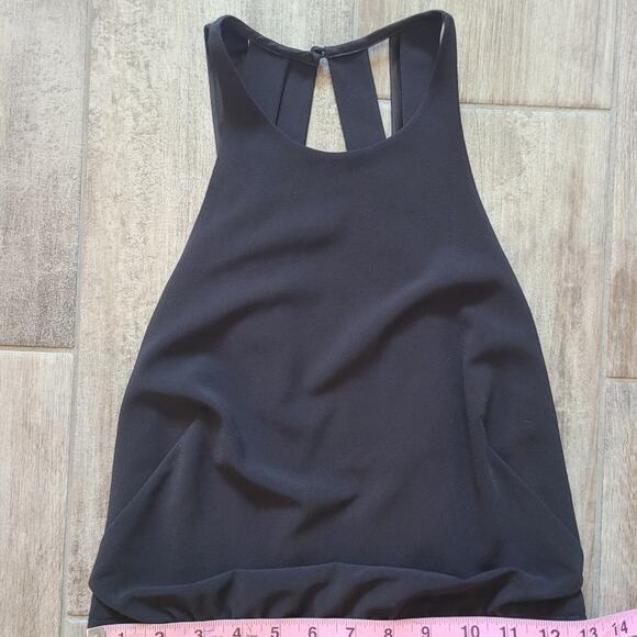 Halston Heritage Dress Womens Size XS Midi Asymmetrical Cocktail Open Strappy - Picture 8 of 15